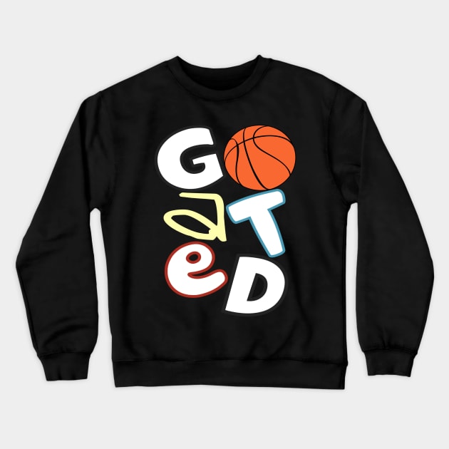 GOATED Basketball Puzzle (Pro Oreo) Crewneck Sweatshirt by WavyDopeness